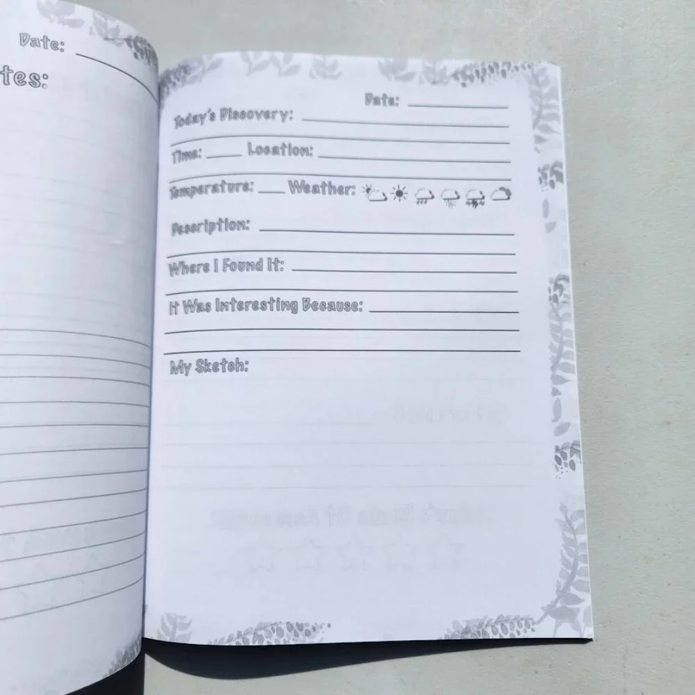 NEW Nature Journal Log Activity Book Drawing Journaling Workbook for Children Ov
